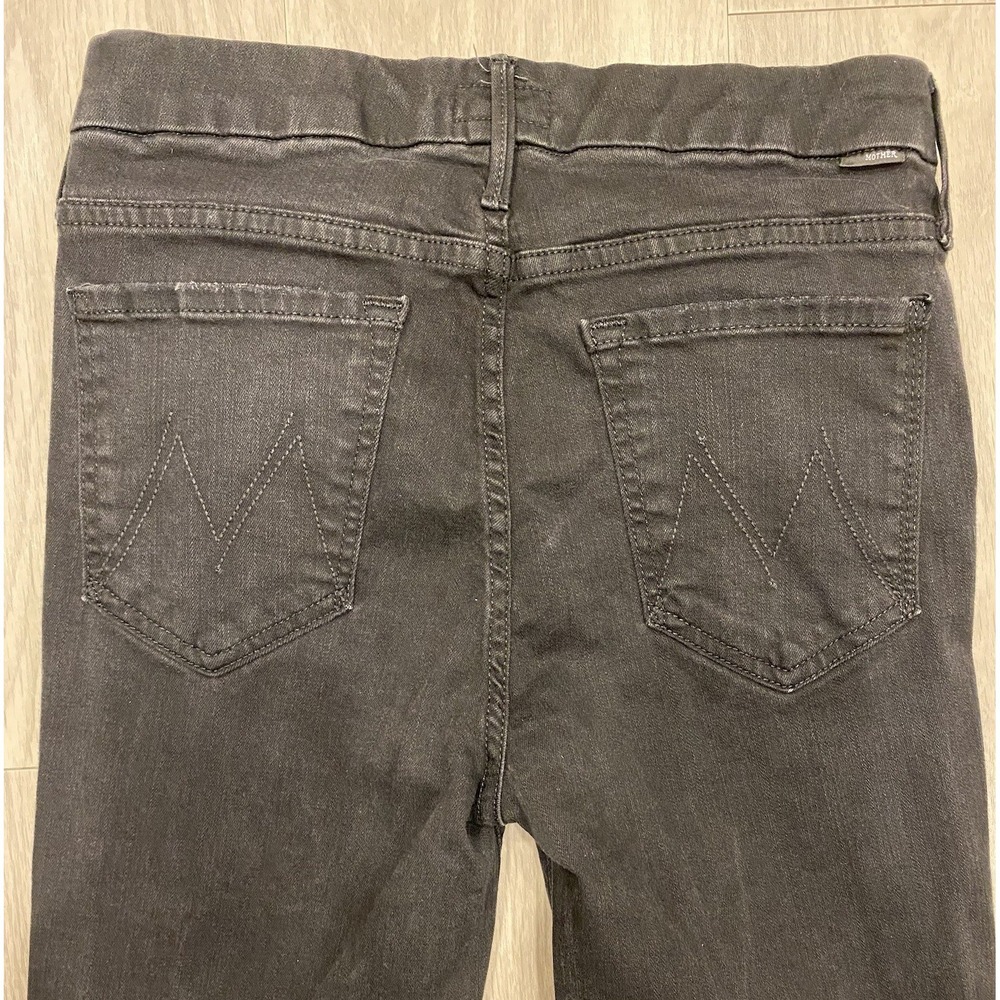 Mother Jeans Womens Size 27 The Looker Not Guilty Black Skinny Stretch Denim
